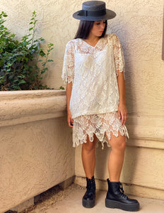 "DAY PARTY" 80'S BEADED DRESS *DEADSTOCK*