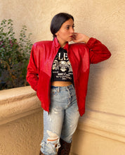 Load image into Gallery viewer, &quot;RED VELVET CAKE&quot; 80&#39;S LEATHER JACKET