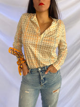Load image into Gallery viewer, &quot;LETTERS TO ME&quot; 70&#39;S PRINT BLOUSE