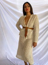 Load image into Gallery viewer, &quot;WORK OVERLOAD&quot; 70&#39;S LINEN JACKET &amp; SKIRT SET