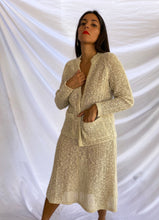 Load image into Gallery viewer, &quot;WORK OVERLOAD&quot; 70&#39;S LINEN JACKET &amp; SKIRT SET