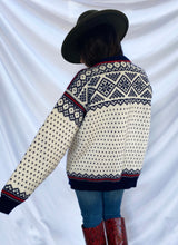 Load image into Gallery viewer, &quot;BY THE FIREPLACE&quot; 80&#39;S NORDIC ALPINE CARDIGAN