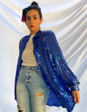 Load image into Gallery viewer, &quot;GLACIER&quot; 80&#39;S SEQUIN JACKET