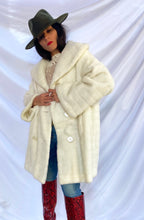 Load image into Gallery viewer, &quot;SNOW BUNNY&quot; 70&#39;S FAUX FUR COAT