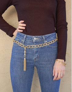 "CHAINED DOWN" 80'S CHAIN BELT