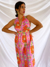 Load image into Gallery viewer, &quot;VACATION MODE&quot; 70&#39;S FLORAL PRINT DRESS