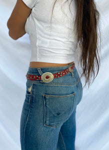 "OUT WEST" 70'S CONCHO BELT