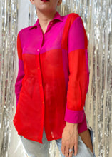 Load image into Gallery viewer, &quot;BLOCKED FOR GOOD&quot; 90&#39;S EMANUEL UNGARO BLOUSE