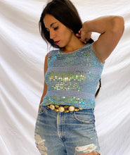 Load image into Gallery viewer, &quot;CRASHING WAVES&quot; 80&#39;S SEQUIN TANK