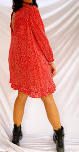 "DOZEN ROSES" 60'S DITSY FLORAL DRESS