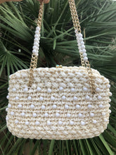 Load image into Gallery viewer, &quot;SUMMER SNOWFALL&quot; 60&#39;S RAFFIA BAG