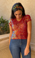 Load image into Gallery viewer, &quot;RUBY SLIPPER&quot; 80&#39;S SEQUIN TOP