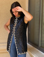 Load image into Gallery viewer, &quot;NORTH STAR&quot; 60&#39;S SEQUIN VEST