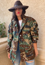 Load image into Gallery viewer, &quot;NOT ENOUGH CAMO PAINT&quot; 80&#39;S JACKET ---------------  RE-STITCHED