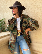 Load image into Gallery viewer, &quot;NOT ENOUGH CAMO PAINT&quot; 80&#39;S JACKET ---------------  RE-STITCHED