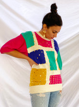 Load image into Gallery viewer, &quot;SHINING BRIGHT&quot; 80&#39;S STUDDED SWEATER