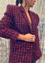 Load image into Gallery viewer, &quot;SUPER JAZZED&quot; 80&#39;S RHINESTONE BLAZER
