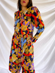 "THAT'S ROYALTY" 80'S PRINTED TWO-PIECE SET